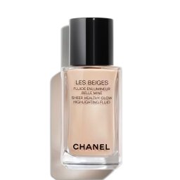 Chanel Iluminador LES BEIGES FLUIDE ENLUMINEUR Iluminador de pele iridescente. Brilho radiante e saudável. Para rosto e corpo. PEARLY GLOW