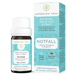 10g Natur Flores Bach Emergência Wolfsbacher suplemento para cão gato