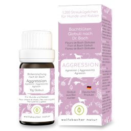 10g Natur Flores Bach Agressão Wolfsbacher suplemento para cão e gato