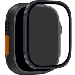 Puro Película Ecrã Vidro Temperado para Apple Watch Ultra / Ultra 2 / Ultra 3 - 49mm - Moldura Preta