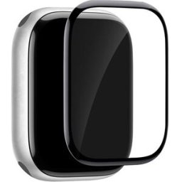 Puro Película de Vidro Temperado para Apple Watch 10 / 11 - 46mm - Moldura Preta