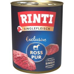 12x800g cavalo Puro Singlefleisch RINTI comida húmida para cães