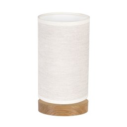 Spot-Light DO70884174 - Candeeiro de mesa FIRE 1xE27/25W/230V carvalho/bege