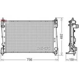 Radiador, arrefecimento do motor DENSO DRM09178