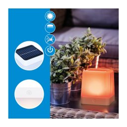 Grundig - Candeeiro solar LED RGB LED/3,7V