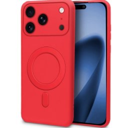 Capa Iphone 17 Pro Max Magsafe Vermelho
