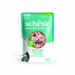 24x85g Complete Nutrition Filete geleia atum dourada Schesir para gatos