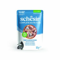 24x85g Complete Nutrition Filete geleia atum sardinhas Schesir para gatos