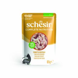 24x85g Complete Nutrition Filete geleia atum frango Schesir para gatos