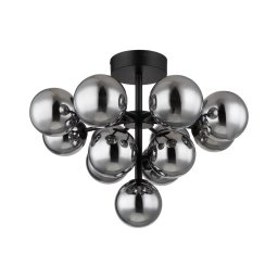 Globo 56143-13D - Candeeiro integrado GRAPPY 13xG9/5W/230V diâmetro 56 cm preto