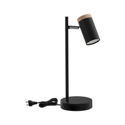 Candeeiro de mesa LAGOS 1xGU10/15W/230V preto/castanho