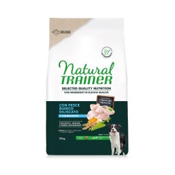 10kg Selected Quality Nutrition Adult Medium & Maxi Peixe branco Natural Trainer