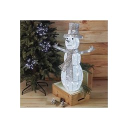 Decoração LED Natal exterior 80xLED/3,6W/230V IP44 82 cm boneco de neve