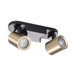 Kanlux 38961 - Foco LAURIN 2xGU10/10W/230V latão/preto