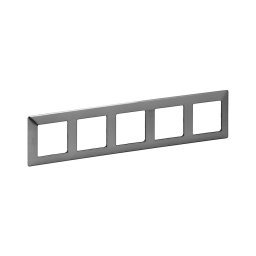 Legrand 754155 - Moldura para interruptores VALENA LIFE 5P em aço inoxidável