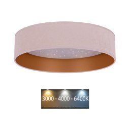 Brilagi - Iluminação de teto LED VELVET STAR LED/24W/230V d. 40 cm rosa/dourado