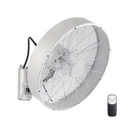ZEVENTI - Ventilador de parede FANNY 50W/230V cromado fosco + controlo remoto
