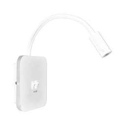 Candeeiro de parede LED flexível com USB BASE LED/8W + LED/2W/230V branco