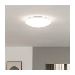 Eglo 33219 - Candeeiro de tecto LED RGB GIRON-C LED/17W/230V Ø 30 cm branco