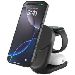 Belkin Carregador UltraCharge 3 em 1 25W Qi2 - Preto