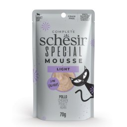 12x70g frango Special Light Schesir comida húmida para gatos