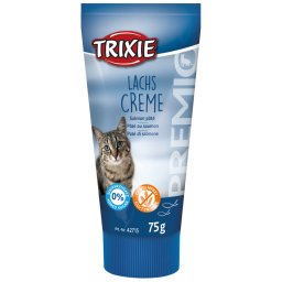 3x75g Premio Creme de Salmão Trixie snack para gatos