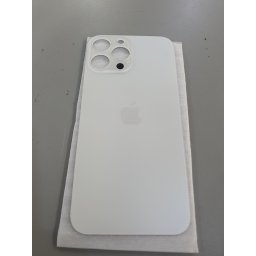Tampa traseira de substituição em vidro para iPhone 13 pro max branca ou silver
