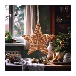 Brilagi - Decoração de Natal LED/2xAA 30x28 cm estrela