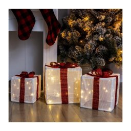 Brilagi - Conjunto de 3 LEDs Decoração de Natal para exterior LED/2,6W/3xAA IP44 presentes