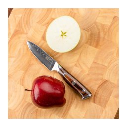 Gudaro - Faca de cozinha FENG 3,5", em aço damasco de 67 camadas, comprimento 9,5 cm