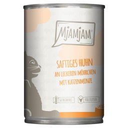 24x400g frango com cenouras MjAMjAM latas para gatos