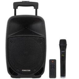 Fonestar MALIBU-308 Altifalante Portátil Bluetooth Karaoke 100W com Bateria, Trolley e Microfone