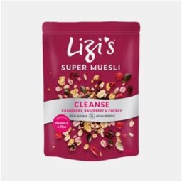 LIZIS SUPER MUESLI CLEANSE ARANDO AMORA CEREJA 400g