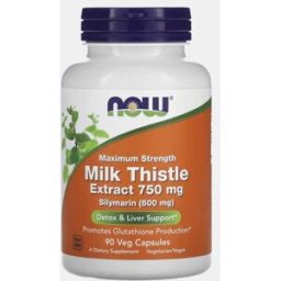 NOW MILK THISTLE EXTRACT 750mg MAXIMUM STRENGTH 90 CAP