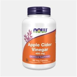 NOW APPLE CIDER VINEGAR 450mg 180 CAPSULAS