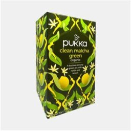 PUKKA CLEAN CHA VERDE & MATCHA BIO 20 SAQUETAS