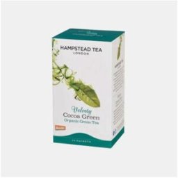 HAMPSTEAD TEA INFUSAO CHA VERDE COM CACAU BIOLOGICO 20 SAQUETAS