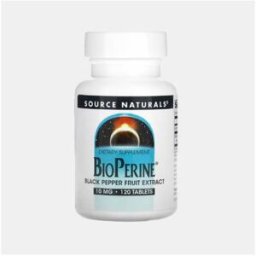 SOURCE NATURALS BIOPERINE 10mg 120 COMPRIMIDOS