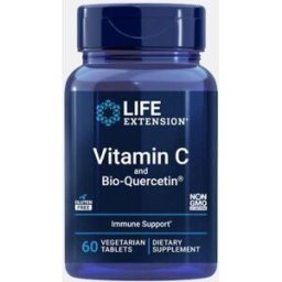 LIFE EXTENSION VITAMIN C AND BIO-QUERCETIN 60 CAPSULAS VEGETAIS