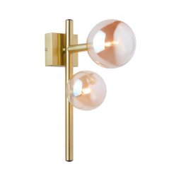 Jupiter 1900 - Aplique de parede NEPTUN 2xG9/14W/230V dourado/bege fumê