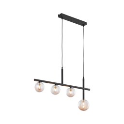 Jupiter 1905 - Lustre suspenso por cabo NEPTUN 4xG9/14W/230V preto