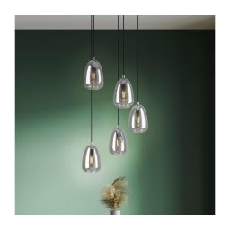 Eglo 98617 - Candelabro num fio ALOBRASE 5xE27/40W/230V