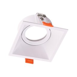 Foco de encastrar EYE 1xGU10/25W/230V quadrado branco