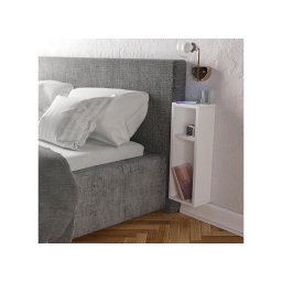 Mesa de cabeceira TURRA 65x20 cm branca