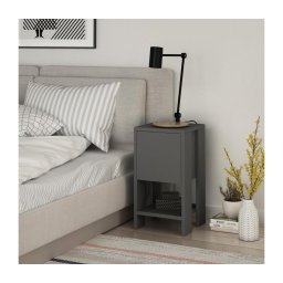 Mesa de cabeceira EMA 55x30 cm antracite