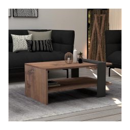 Mesa de centro OVA 35x80 cm castanho/antracite