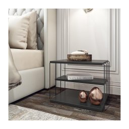 Mesa de cabeceira LIFON 40x50 cm antracite