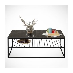 Mesa de centro ETNA 43x95 cm preto