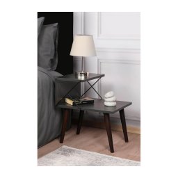 Mesa de cabeceira CROSS 55x50 cm antracite