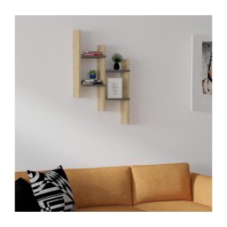 Prateleira de parede SU 85x49 cm bege/antracite